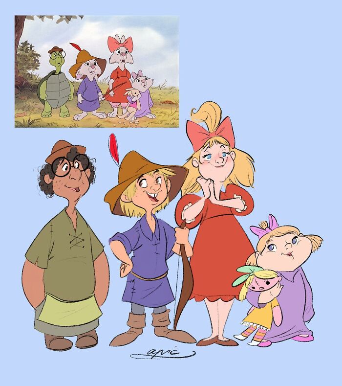 Toby la tortuga, Skippy, Sis la coneja y Tagalong