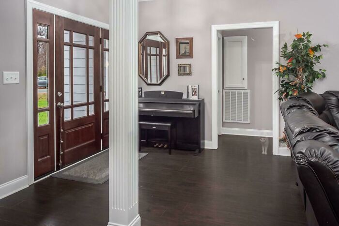 Photographer Took Several Shots And Combined Them For Best Lighting, And We Ended Up With A Ghost Cat In The Listing Photos For My Old House!