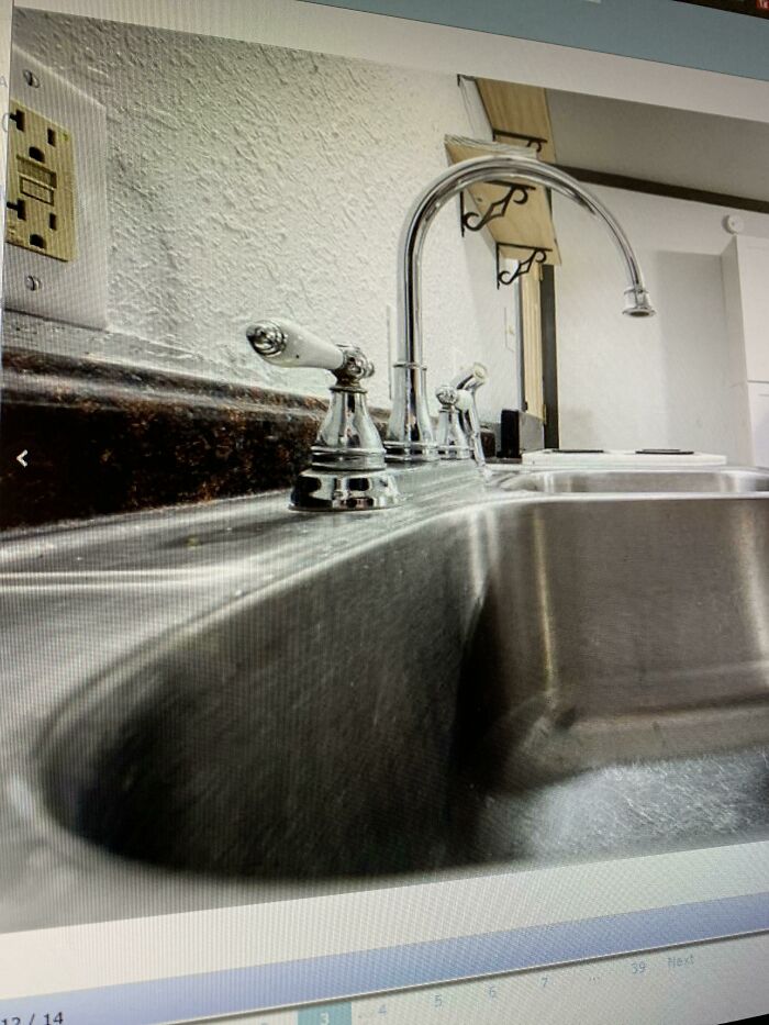 Make Sure To Get Just The Right Angle On The Kitchen Sink! Just, Why?