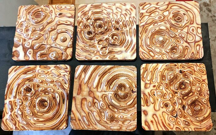 Wave Functions Cut Into Plywood