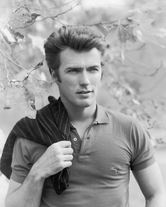 Clint Eastwood At A Lacoste Photoshoot In 1960