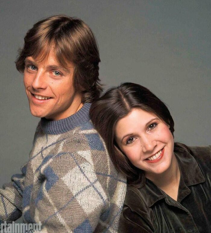 Mark Hamill And Carrie Fisher Photoshoot, 1977