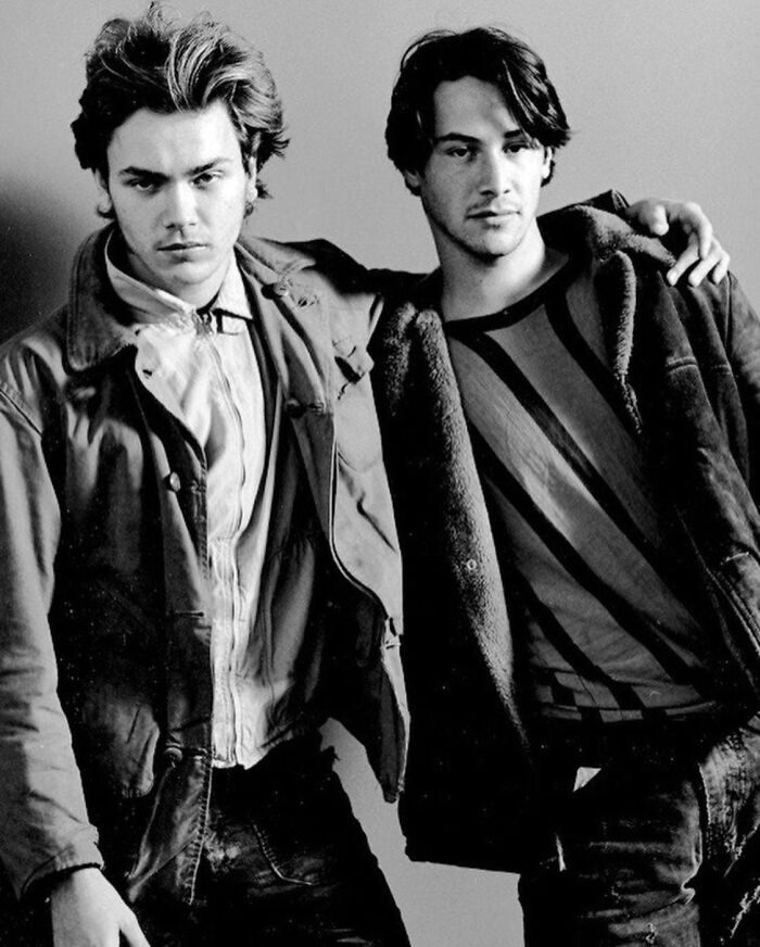 River Phoenix And Keanu Reeves In The Promotional Photoshoot For My Own Private Idaho, 1991