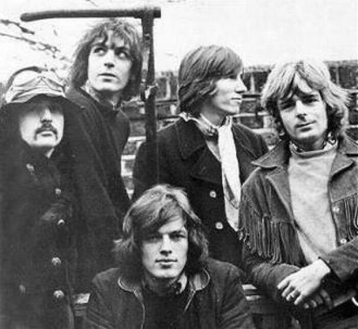 Pink Floyd, January 1968, From One Of The Only Known Photoshoots Of All Five Members