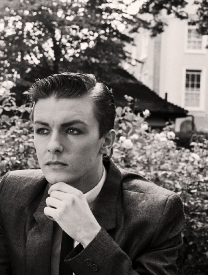 Ricky Gervais In A Photoshoot For His Band Seona Dancing, 1980s