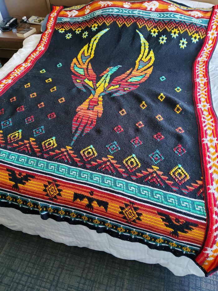 I Finally Finished The Blanket Of Potential Regret!! 2 Years To Completion!