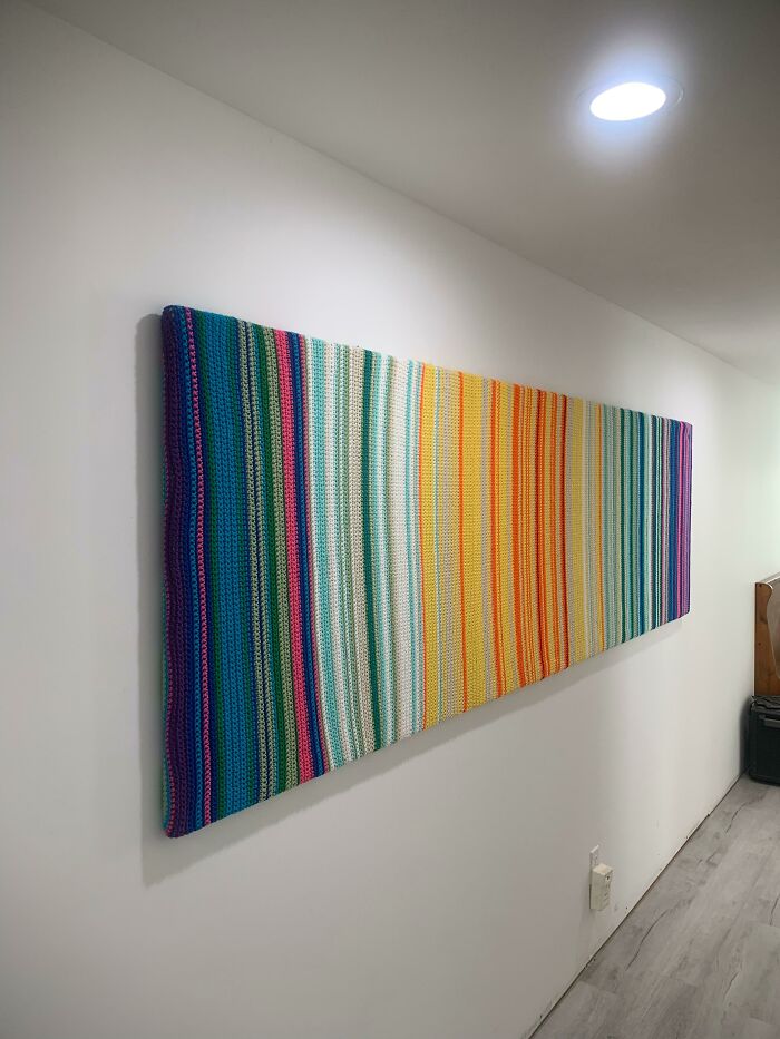 2022 Temperature Blanket (Now Wall Hanging)