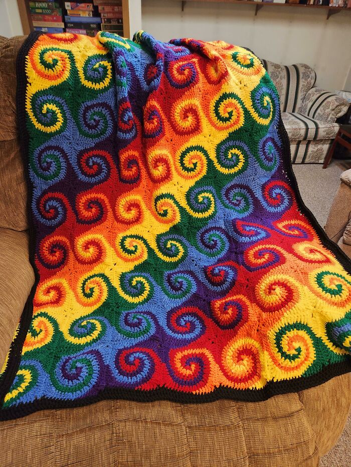 Galaxy Afghan Is Complete!