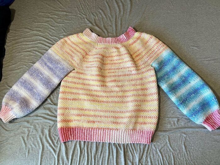 My First Sweater Is Finally Finished! Too Bad It’s 100 Degrees Out