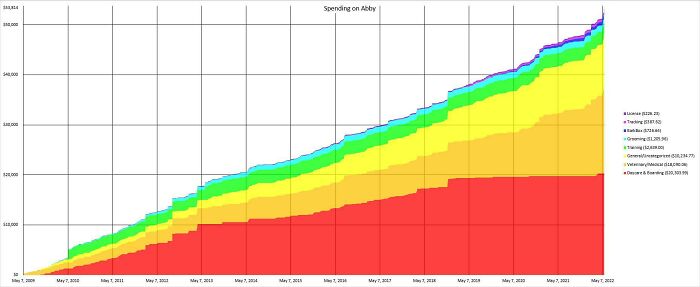 I Tracked The Spending On My Dog During Her 13-Year Life 