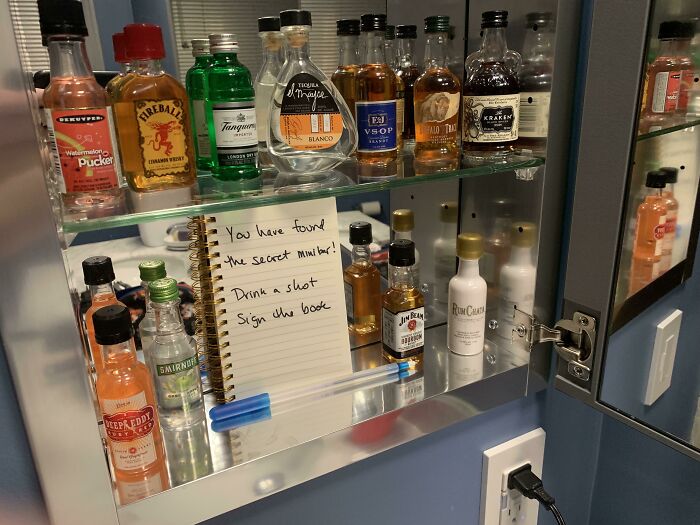 We Had 40 People Over For A Party This Weekend And Apparently No One Snooped Our Medicine Cabinet