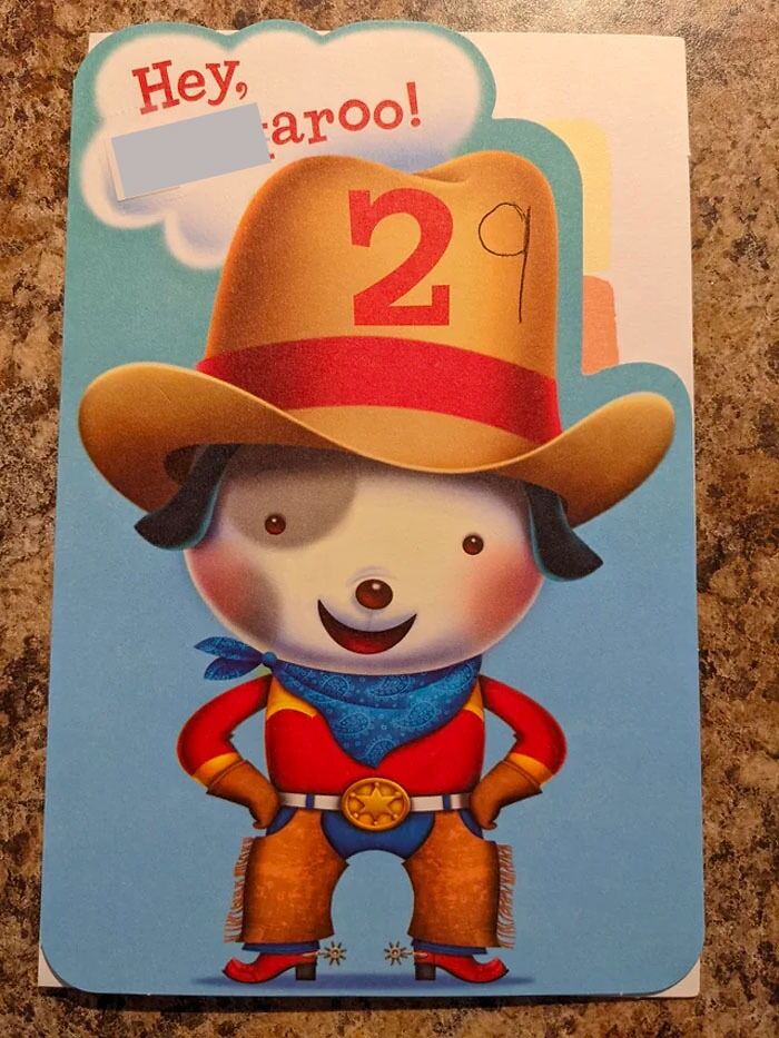 My Brother Gives Me A Modified Kids Card For My Birthday Every Year