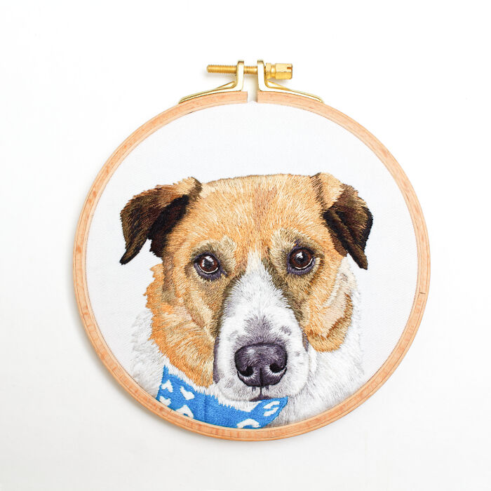 I Made Realistic Embroidered Pet Portraits