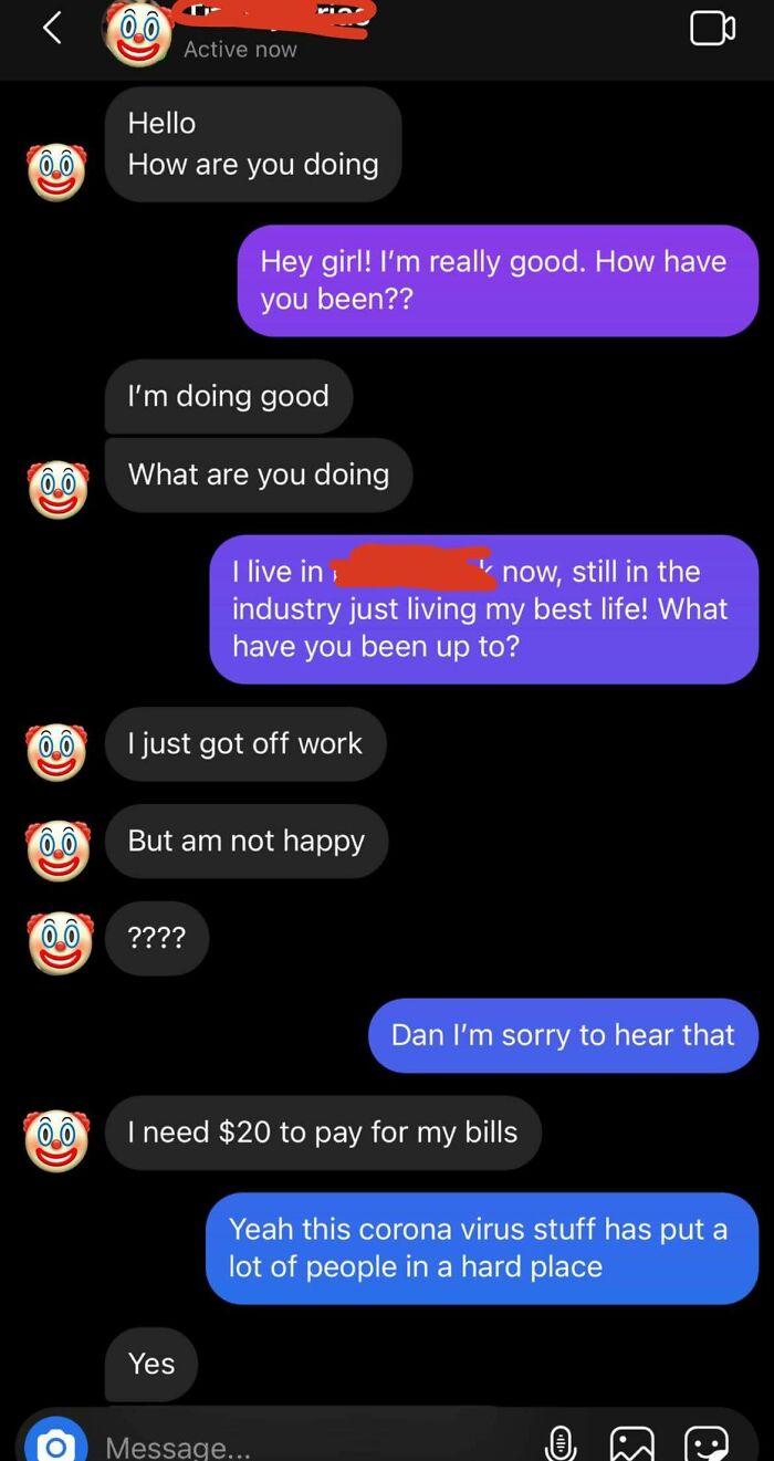 A Coworker From Years Ago Who I Haven’t Spoken To Since. Really Relieved She Doesn’t Mind $10 Instead Of $20