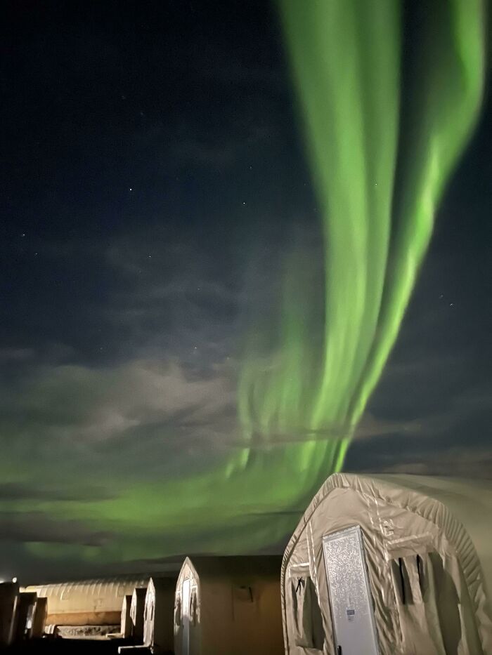 Northern Lights This Morning At Work