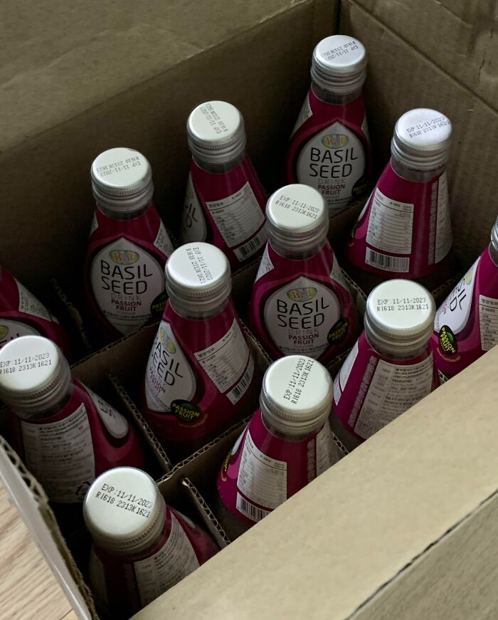 I Told My Dad I Liked Basil Seed Drinks And He Sent Me A Box Of It