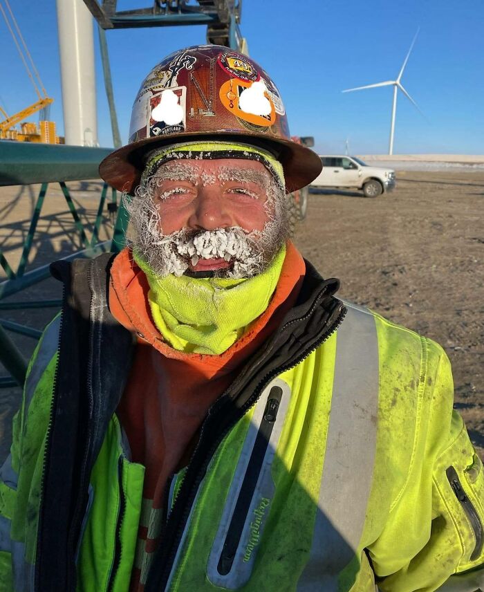 This Is My Husband After Working All Day In -57F
