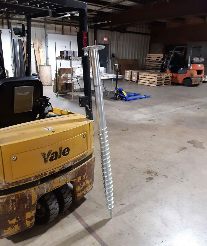 We Got These Giant Screws In At Work Today For Mounting Solar Panels