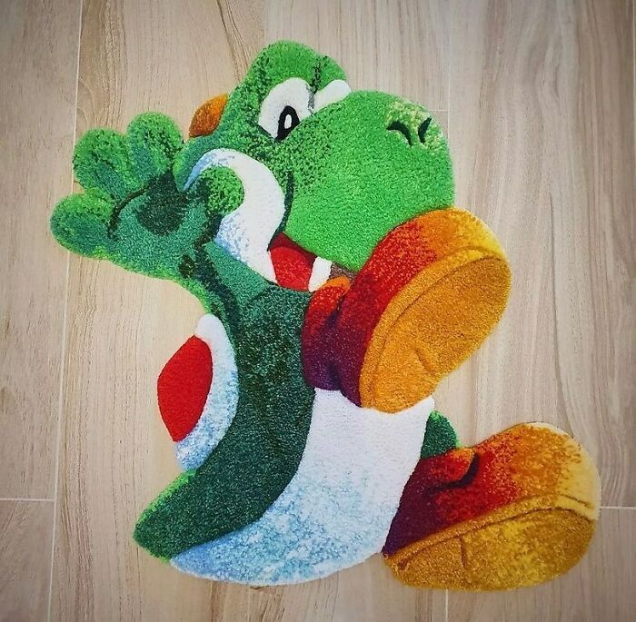 Colorful Yoshi rug