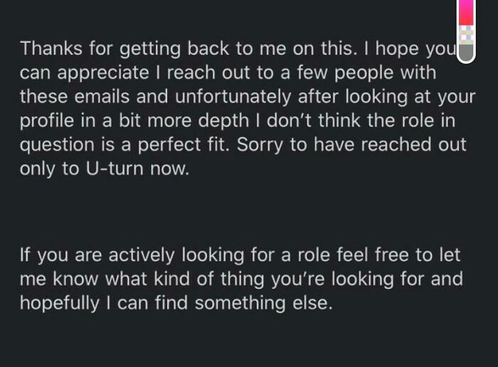 So I Received An Email About A Role From This Recruiter. I Messaged Back Saying I’m Interested And Then Got This I Reply.....why!!