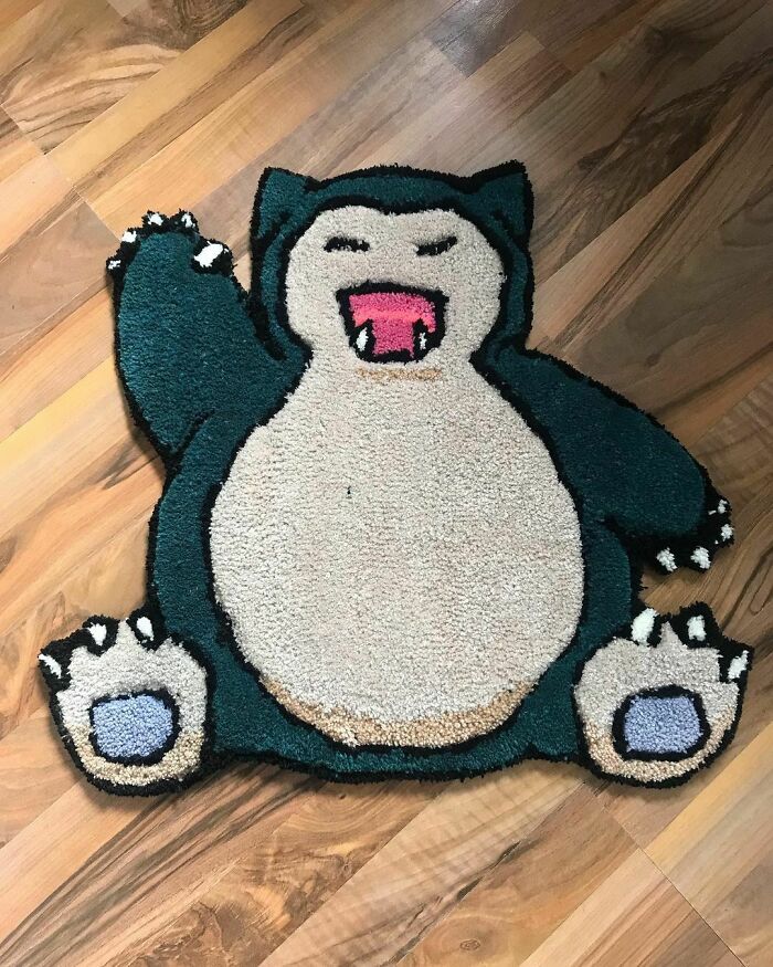 Colorful pokemon rug