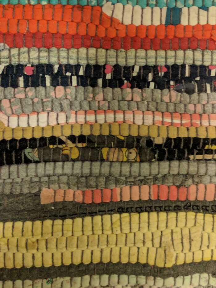 Homer Simpson hiding in rug