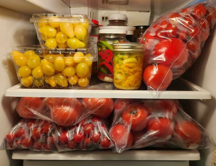 My Tomato Harvest From The Last Two Days! Any Good Recipes That Require Lots Of Tomatoes?