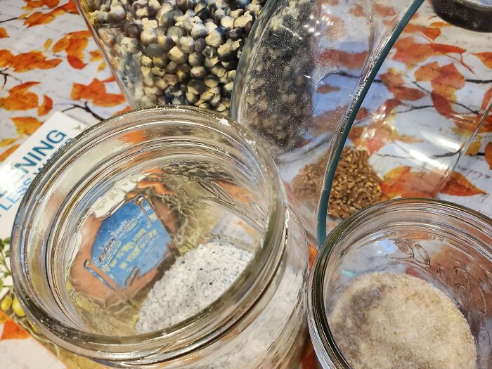 I Grew Wheat (And Corn) This Year To Mill Into Flour. Had Enough Wheat To Make One Cup Of Flour (15sq Ft Patch) And Took Me Over An Hour To Process. Never Again