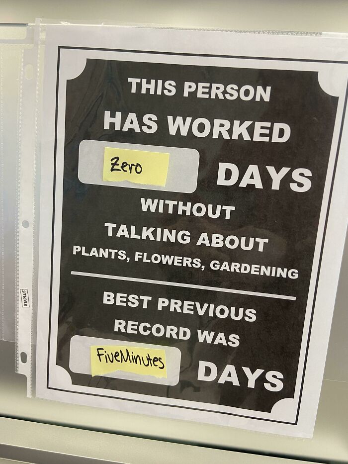 This Showed Up On My Cubicle Wall…