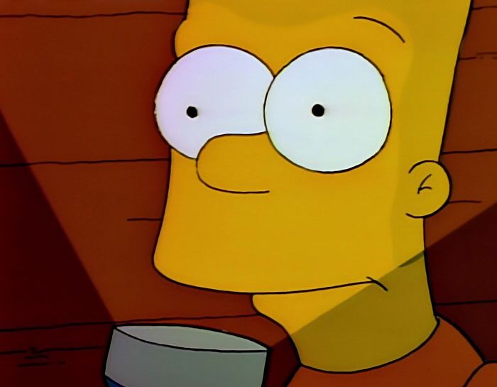 Bart telling scary story 