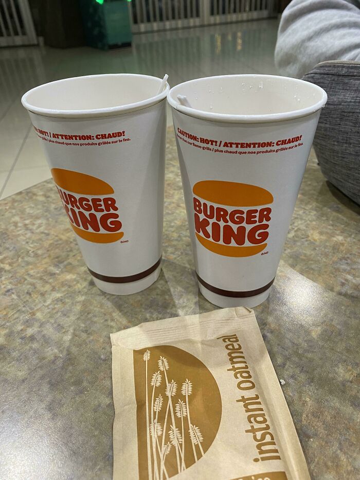 My Airport Breakfast Hack - Free Hot Water And Oatmeal Packets