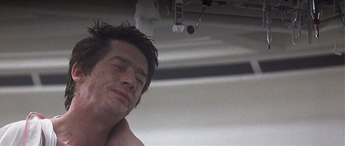 Kane with his eyes closed 