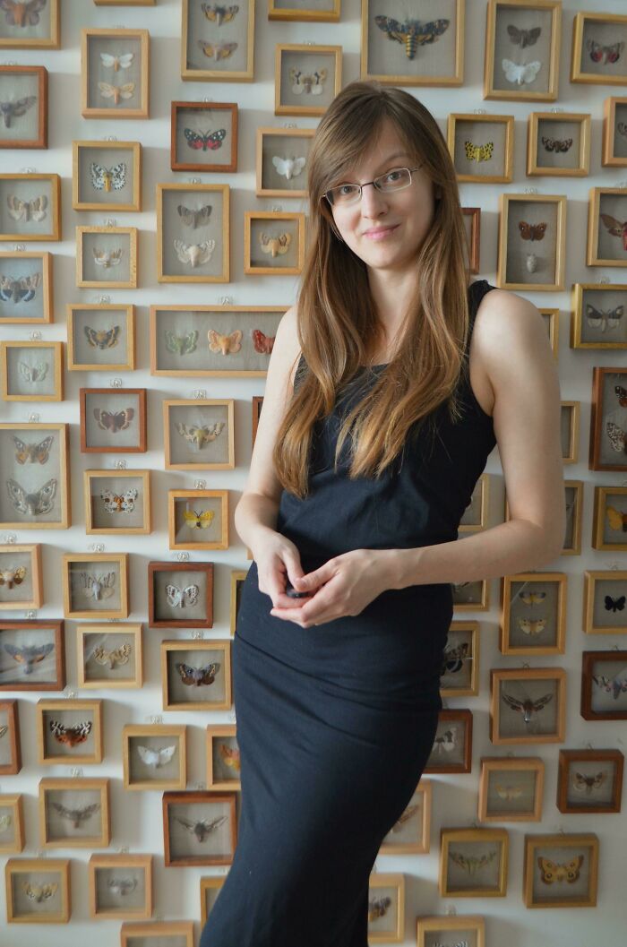 That's A Smile You Have When Posing With 100 Moths You Hand Embroidered. Am I Proud Of Myself? Oh Yes, I Am!