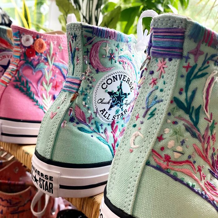 Some Of My Favorites I Embroidered , They Looked So Pretty Together