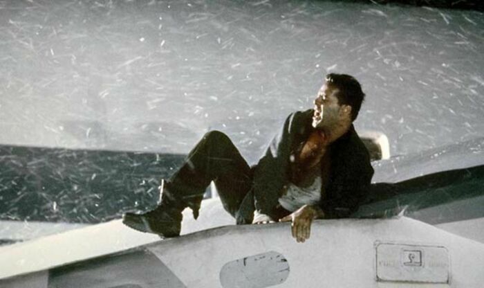 John McClane on the roof 