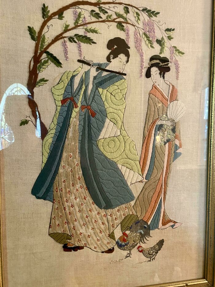 My Mom Made This Decades Ago. It Has Hung In My Childhood Home As Long As I Can Remember, And I Only Recently Realized How Incredible It Actually Is