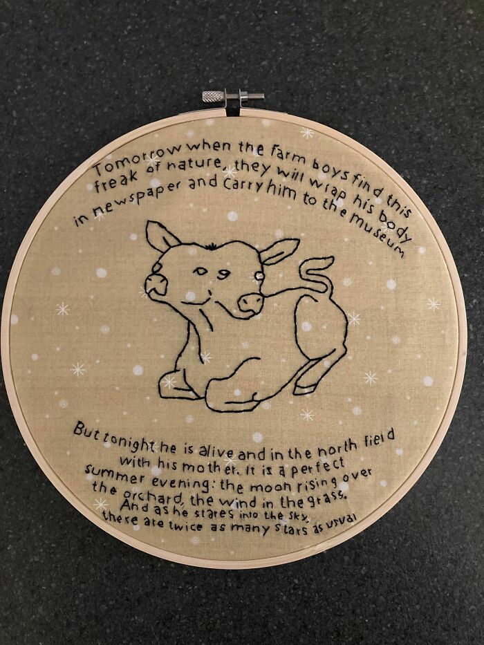 My First Attempt At Stitching Writing