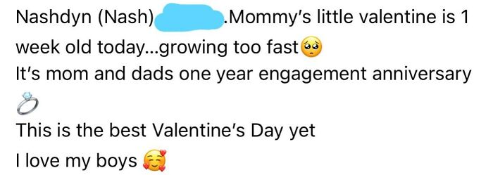 An Old Friend From High School Had Her First Child (Boy) Last Week & Finally Posted His Photos & Name Last Name. I Absolutely Love This Friend, But Nashdyn⁉️ Babe, Really?!?!