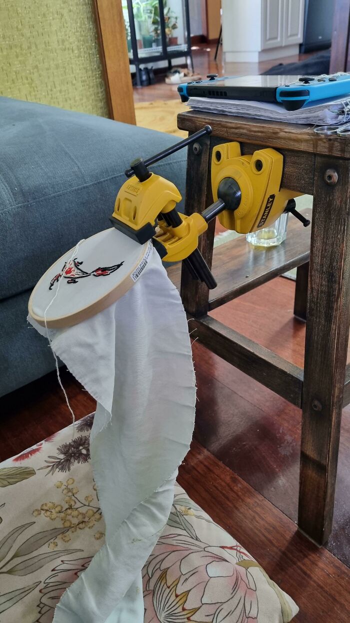 Me: I Want A Hoop Holder BF: *goes To Hardware Store*