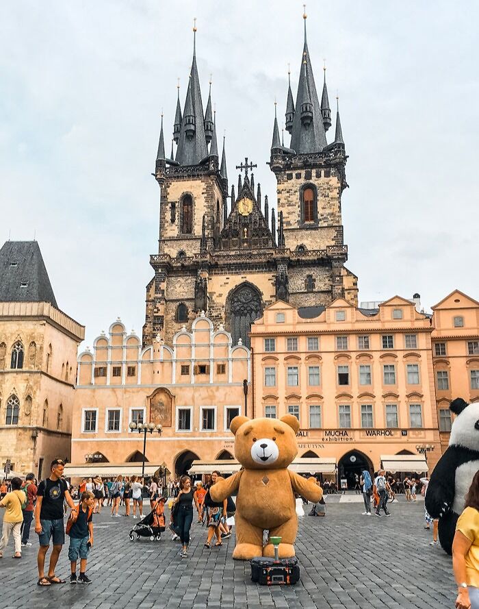 Massive castle in the city center 