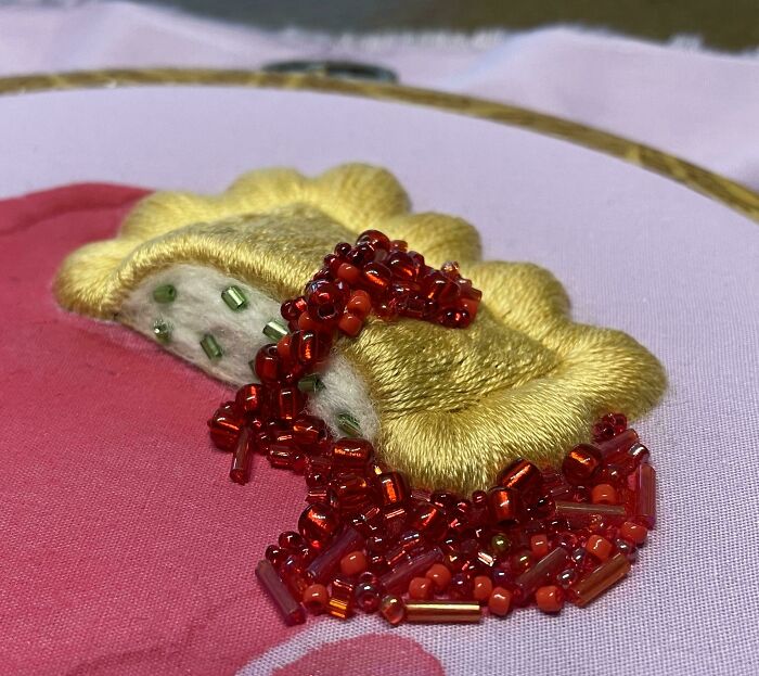 Progress On Ravioli With Sauce