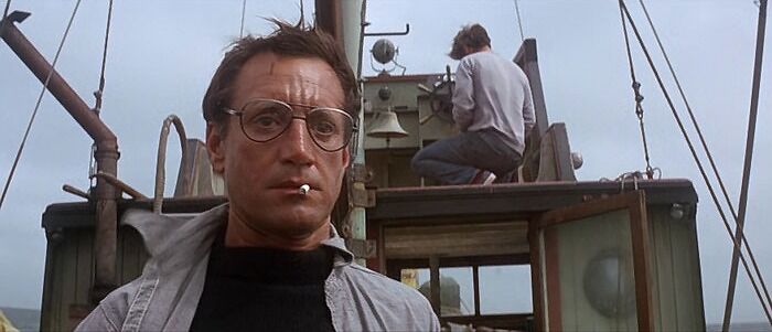 Martin smoking on the boat 