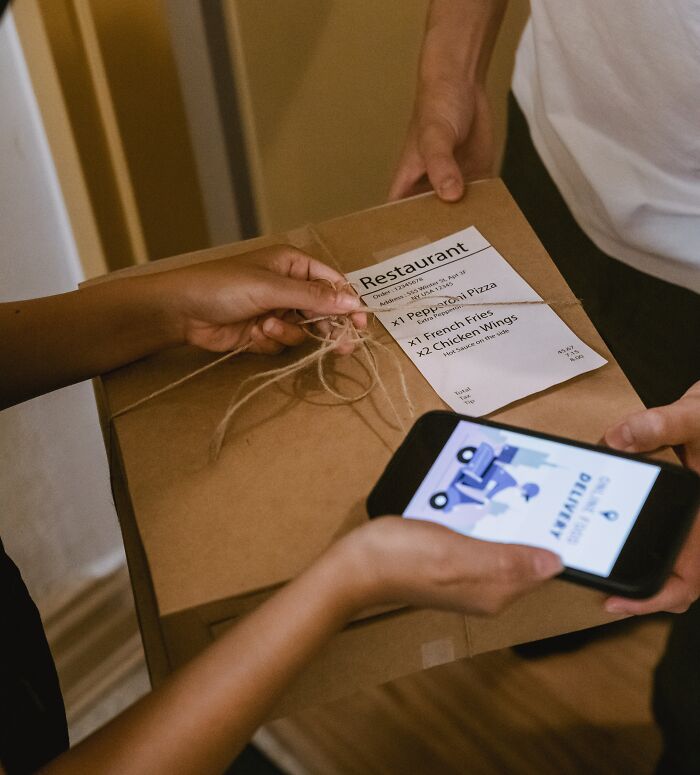 Delivery Guy Delivering Package 