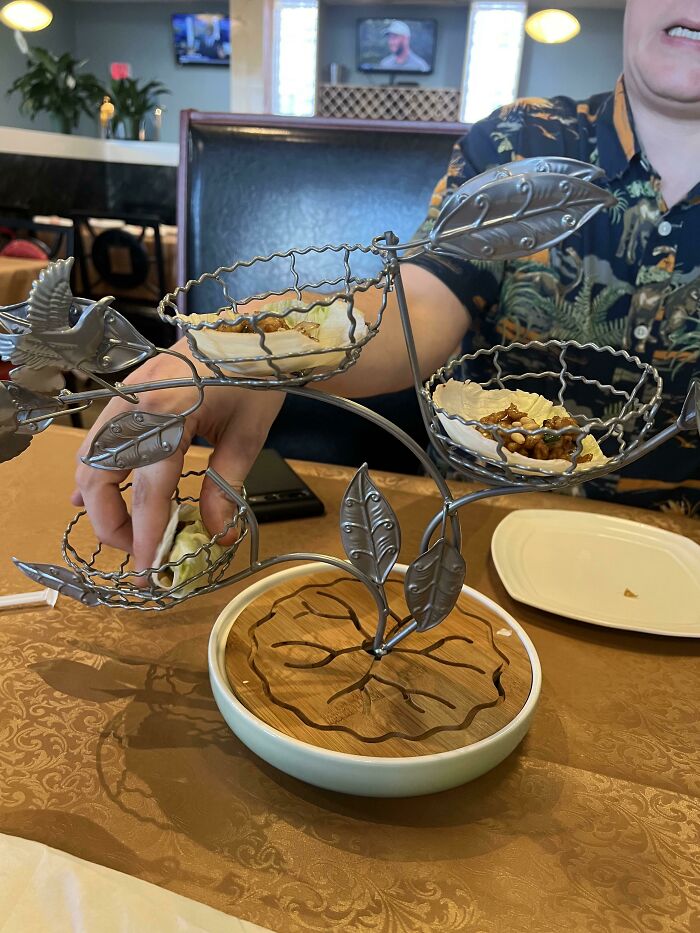 Lettuce Cups In Someone’s Yard Ornament