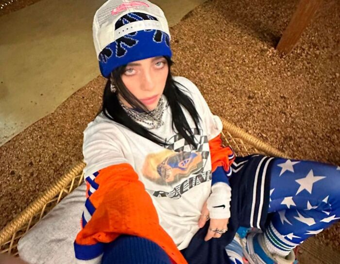 Selfie of Billie Eilish