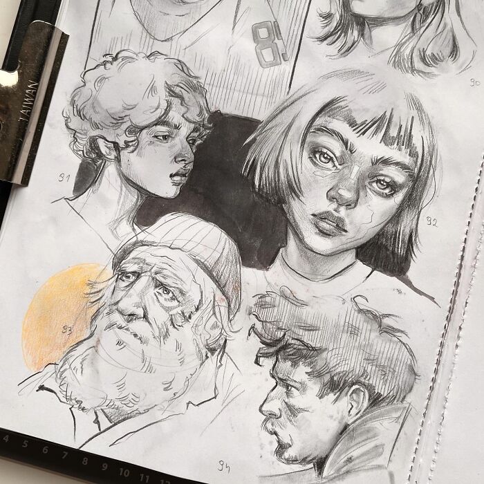 My Self-Taught "Portrait Sketchbooking" Art