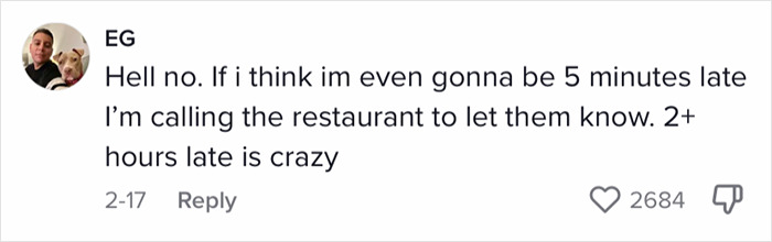 “What Is Taking So Long Now?”: Woman Who Made A Reservation For 20 People Makes A Fuss Over Missing Table After Arriving 2+ Hours Late “What Is Taking So Long Now?”: Woman Who Made A Reservation For 20 People Makes A Fuss Over Missing Table After Arriving 2+ Hours Late