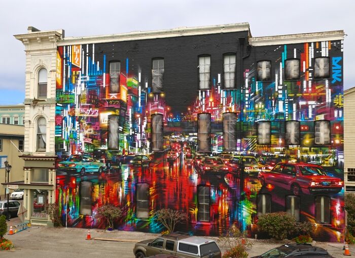 Reflections In Old Town Eureka, Ca