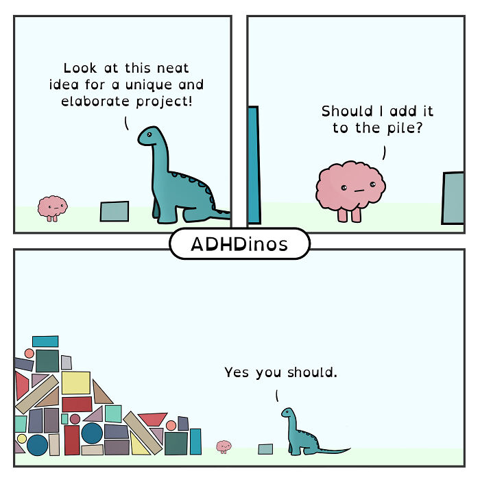 27 New Adhdinos Comics About The Adhd Experience In Adulthood