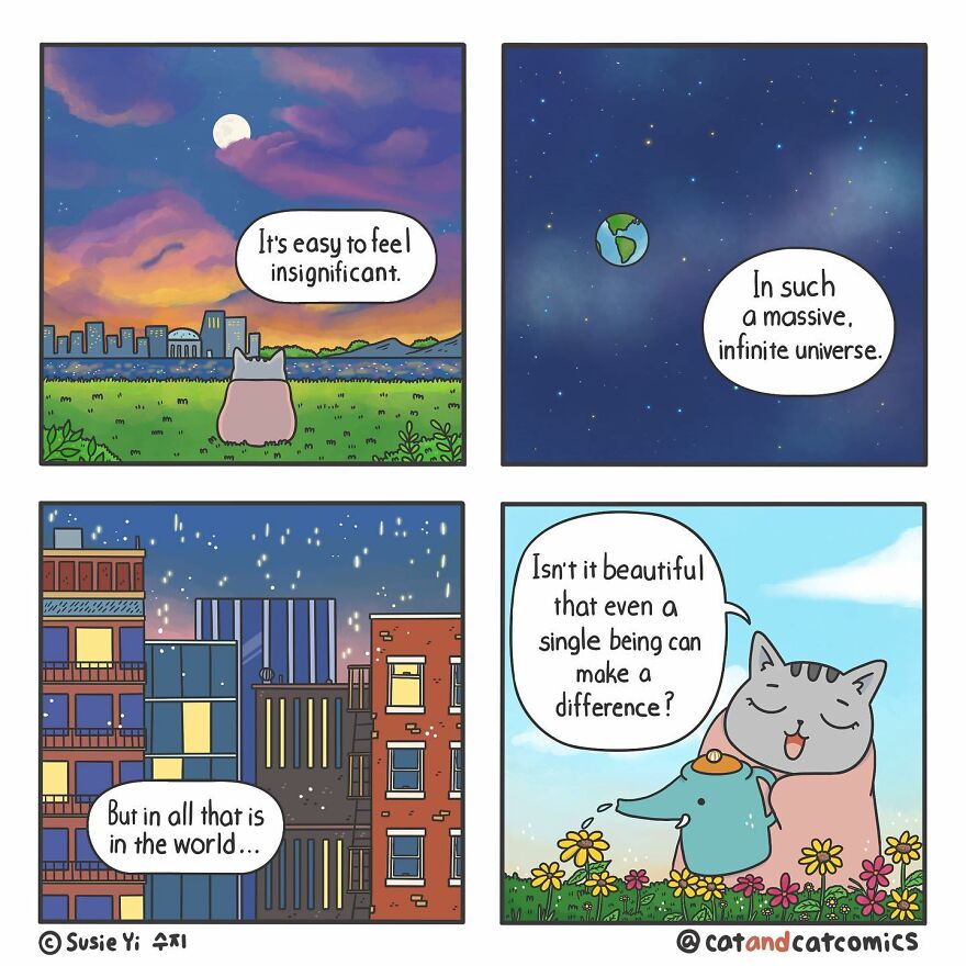 Artist Illustrates Hilarious Comics About The Lives Of Cats
